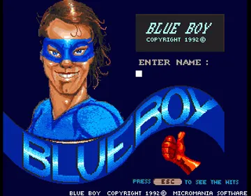 Blue Boy screen shot title